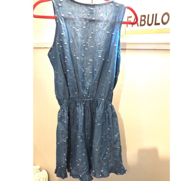 DENIM distressed romper - Picture 2 of 2
